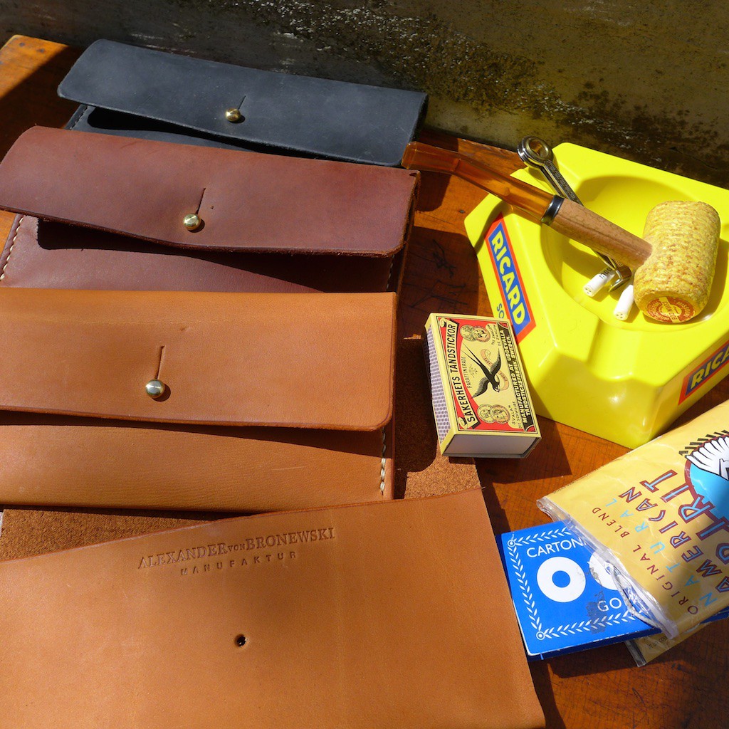 Tabaksbeutel Tabakbeutel Stiftetui Leder