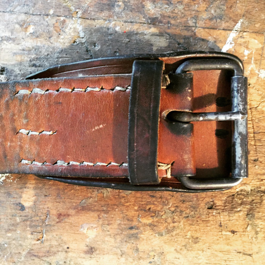 Jugoslawischer Militärgürtel Leder vintage