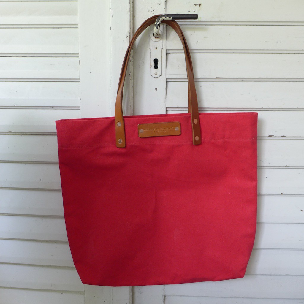 elisa canvas tote bag shopper leather 3485