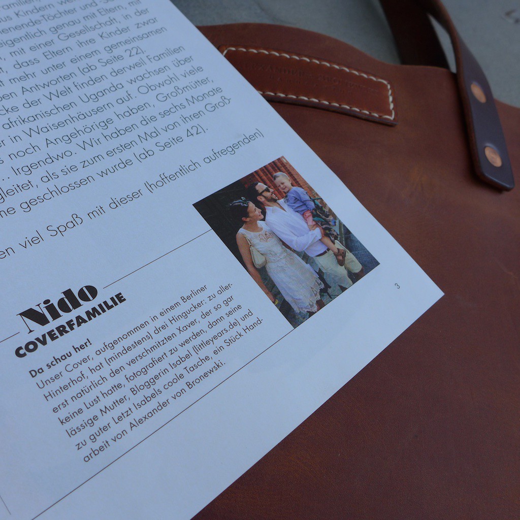 leder tote shopper iris nido magazin